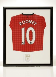 Chevrolet is auctioning a Wayne Rooney match-worn shirt in a special eBay for Charity auction