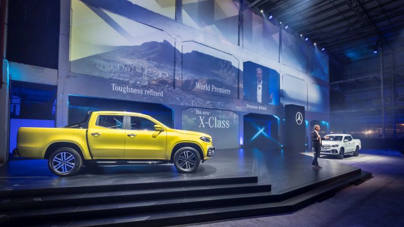 Weltpremiere neue Mercedes-Benz X-Klasse, Kapstadt, 2017. Im Bild:  Volker Mornhinweg, Leiter Mercedes-Benz Vans // World premiere new Mercedes-Benz X-Class, Cape Town, 2017. In the picture: Volker Mornhinweg, Head of Mercedes-Benz Vans