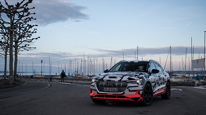 The Audi e-tron prototype in Geneva