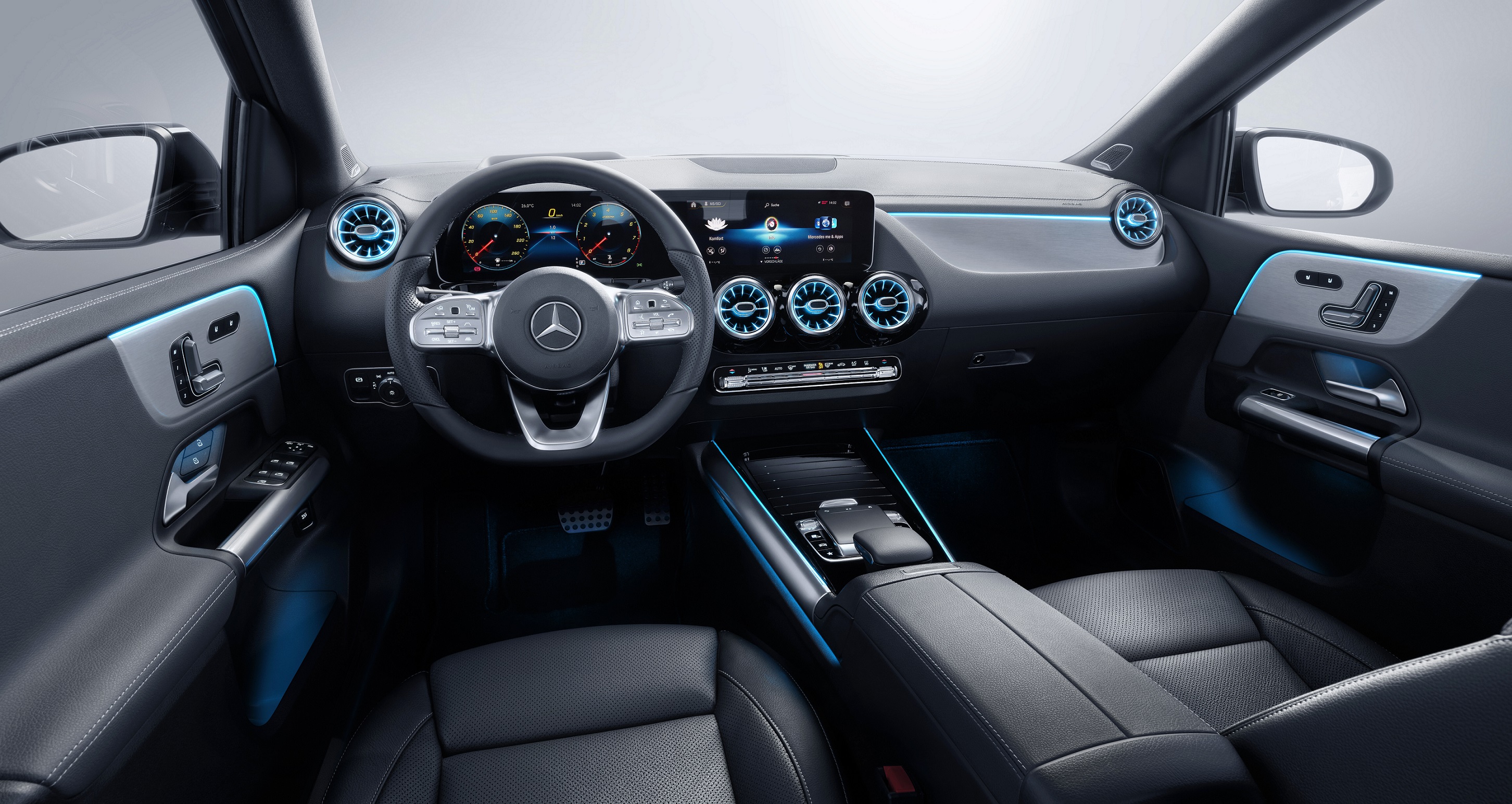 Mercedes-Benz B-Klasse, Leder alpakagrau/schwarz, AMG Styling Mercedes-Benz B-Class, Leather alpaca/black, AMG styling