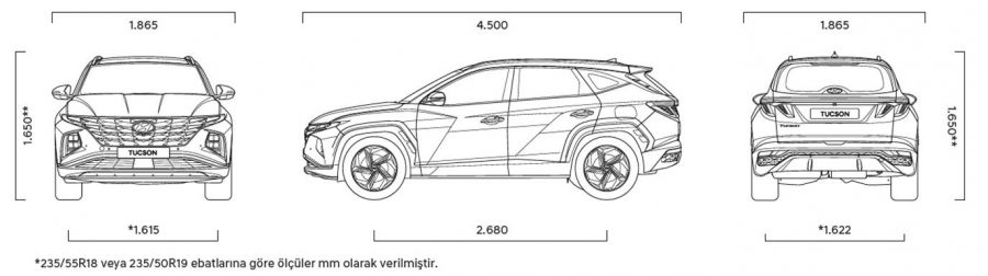 Hyundai-Tucson-Boyutlar